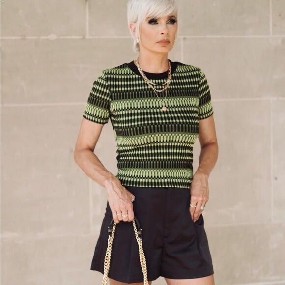 ZARA JACQUARD T-SHIRT size S - Picture 8 of 11